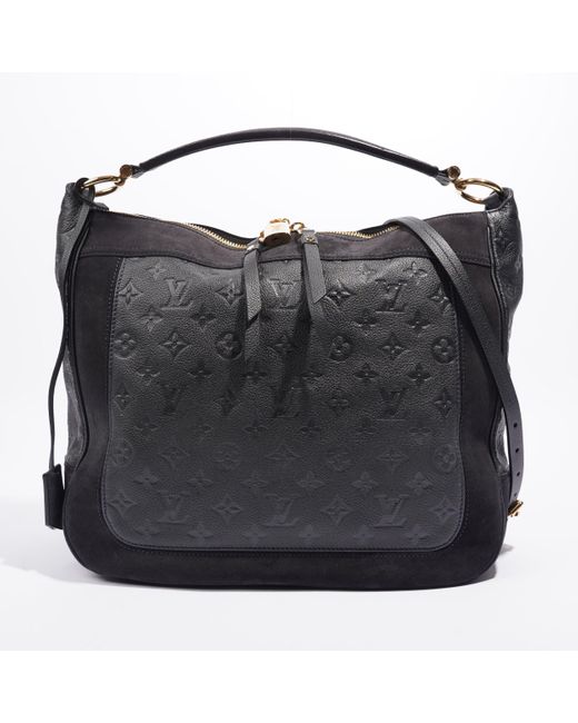 Louis Vuitton Black Audacieuse Mm Navy Empreinte Leather Crossbody Bag