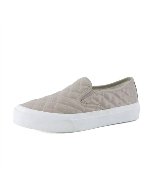 Cushionaire Gray Quilted Slip On Sneaker