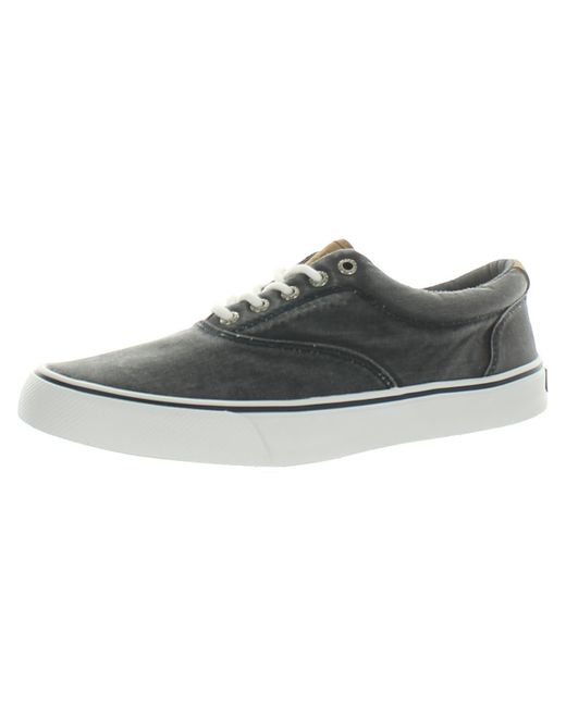 Sperry Top-Sider Gray Striper Ii Cvo Canvas Lace Up Casual Sneakers for men