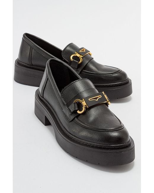 Prologue Shoes Women's Black Simone Bit Platform Loafer