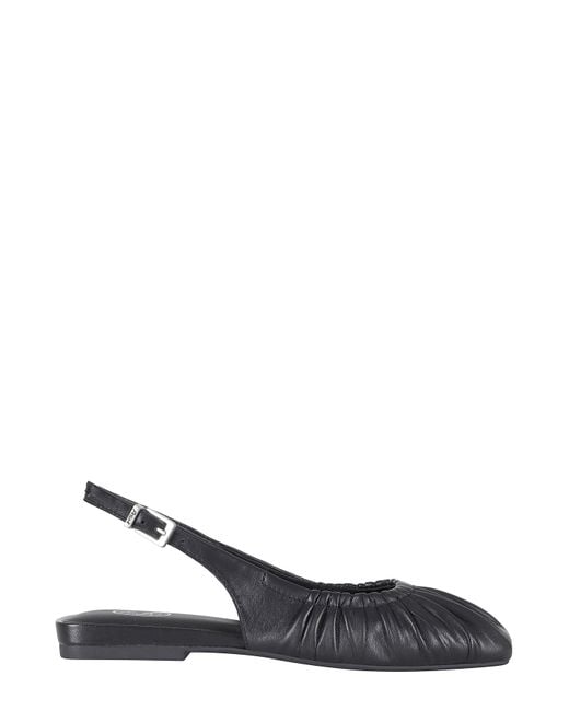 Ash White Bibi Strapped Nappa Leather Flats