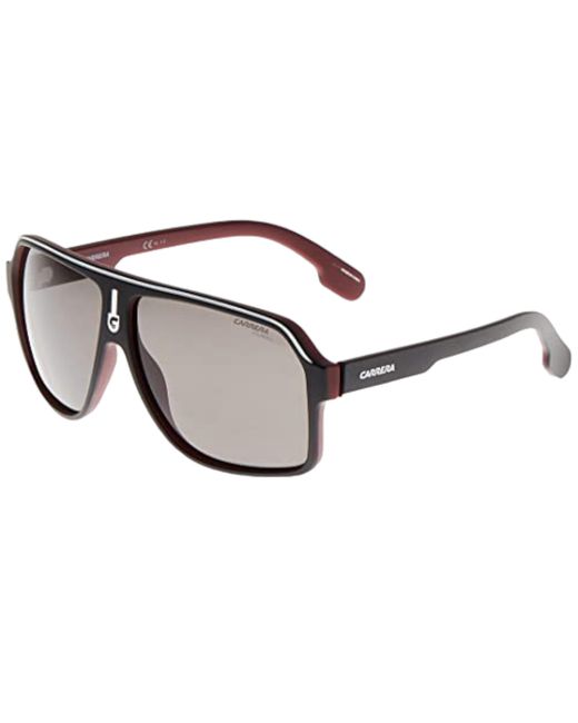 Carrera 1001/s Matte Black Polarized Square Sunglasses for men
