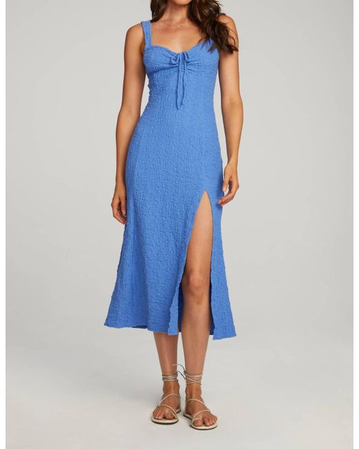 Saltwater Luxe Blue Cannan Midi Dress