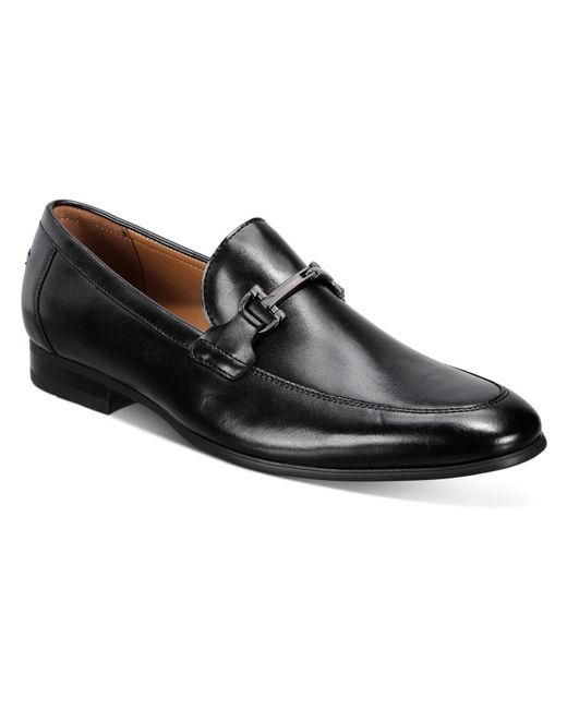 Alfani Black Otis Faux Leather Slip-on Loafers for men