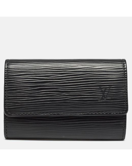 Louis Vuitton Black Epi Leather Multicles 6 Key Holder