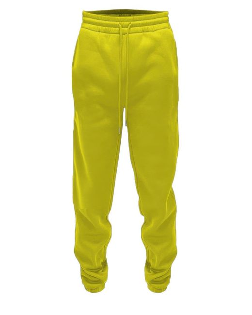 TRUEDAMES Yellow Solid Sweat Pant Joggers for men