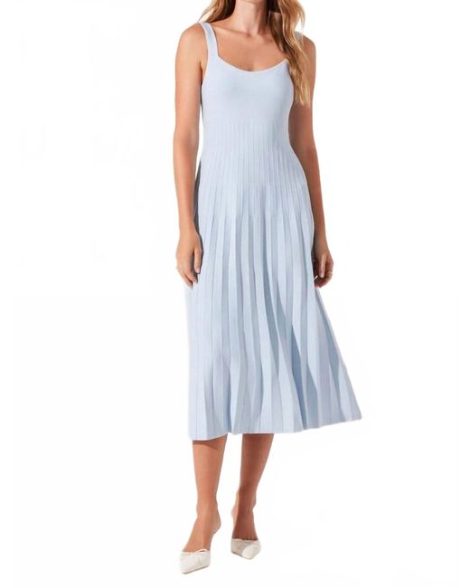 Astr Blue Ayla Midi Dress