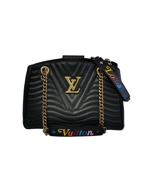 Louis Vuitton Black New Wave Chain Tote Bag