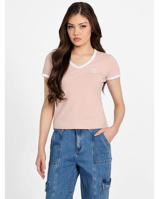 Guess Blue Sadie Crop Top