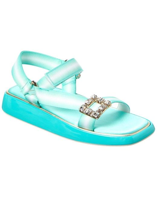 Roger Vivier Blue Trekky Sandal