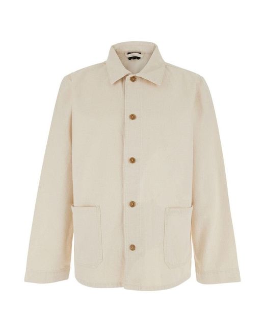 A.P.C. Natural Kerlouan' Jacket With Classic Collar for men