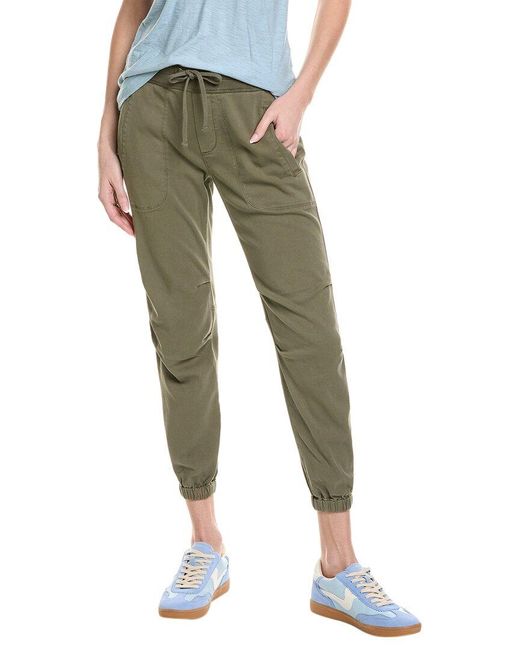 James Perse Green Soft Drape Utility Pant