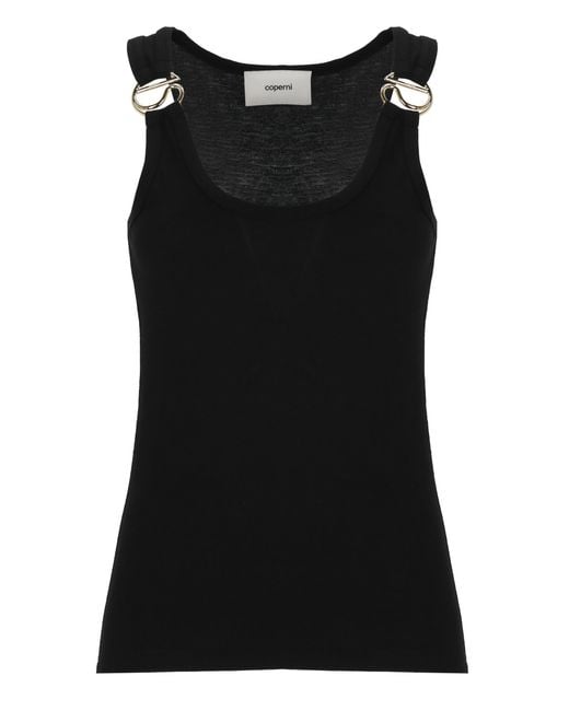 Coperni Black Hardware Top