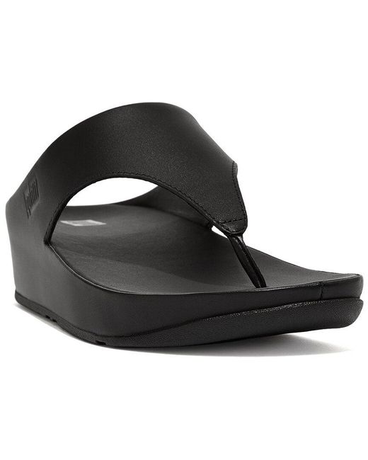 Fitflop Black Shuv Leather Sandal