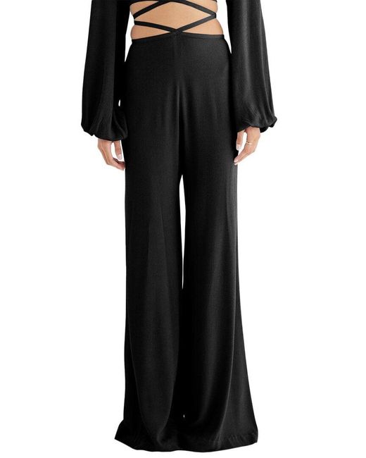 RUMER Black Kenya Wrap Pant