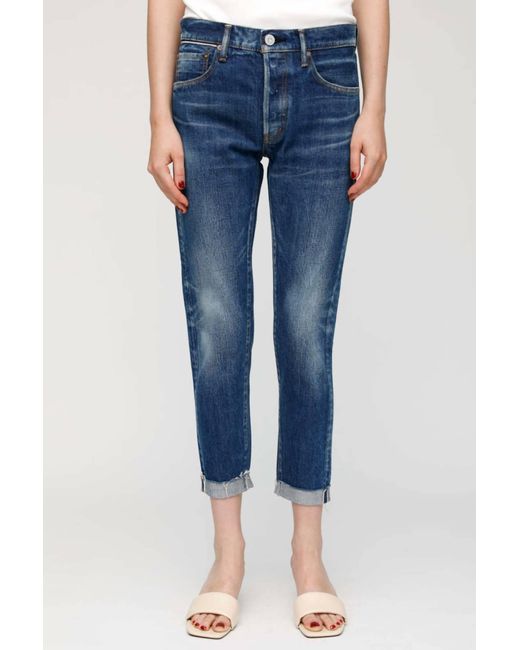 Moussy Blue Wilbur Tapered Mid-rise Jean