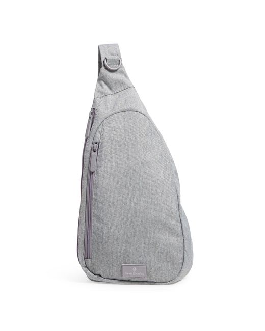 Vera Bradley Gray Factory Style Lighten Up Essential Sling Backpack