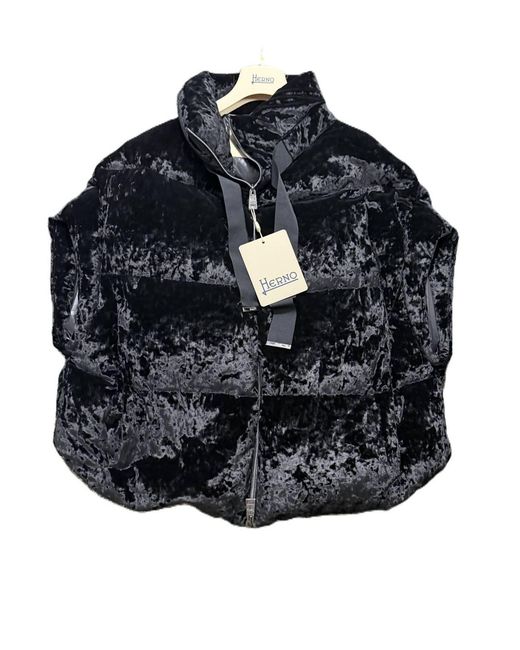 Herno Blue Zip Up Puffer Vest