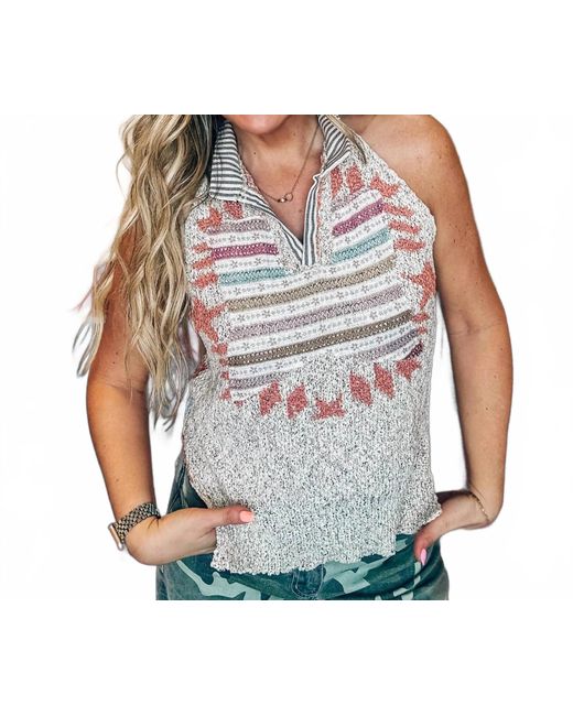 Pol Gray Violette Tank Top