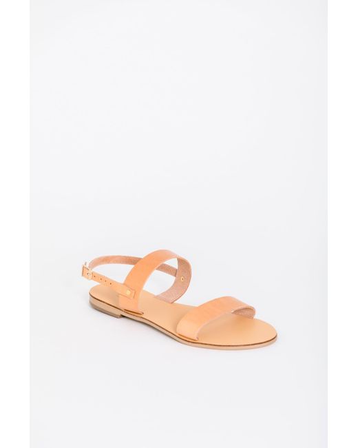 Kayu Pink Rhodes Vegetable Tanned Leather Sandal
