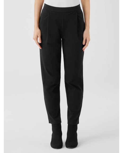 Eileen Fisher Black Taper Ankle Pant