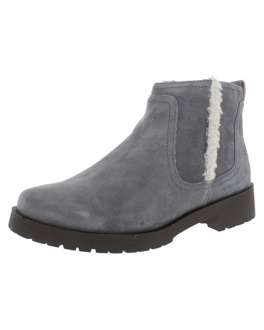 vionic water resistant suede ankle boots
