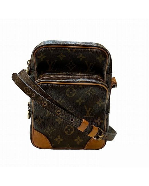 Louis Vuitton Black Amazon Canvas Shoulder Bag (pre-owned)