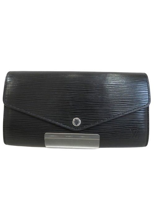 Louis Vuitton Black Portefeuille Sarah Leather Wallet (pre-owned) for men
