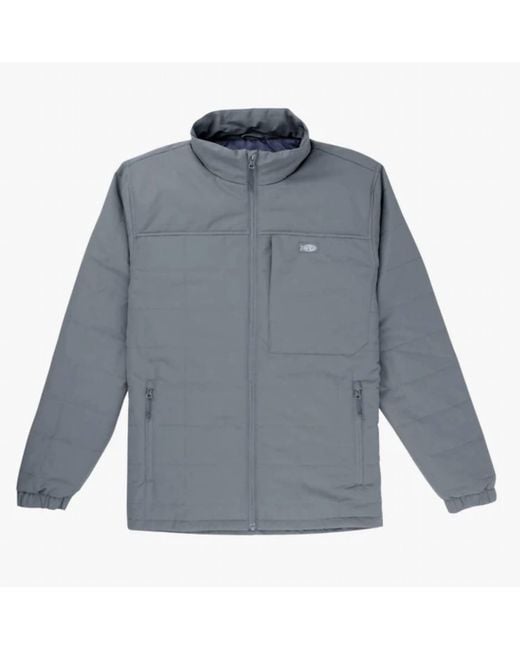 AFTCO Gray Crosswind Puff Jacket for men