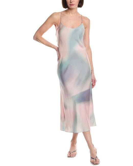 Ba&sh Gray Parline Midi Dress