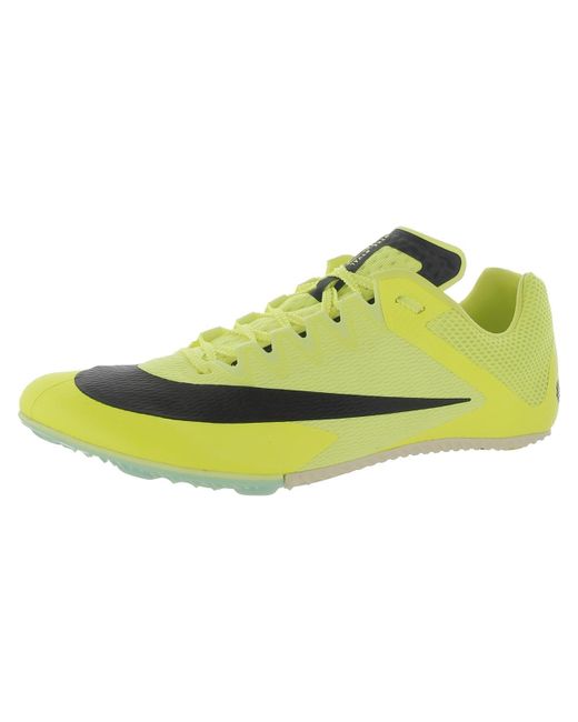 Nike Yellow Zoom Rival Sprint Sport Cleats Soccer Shoes for men