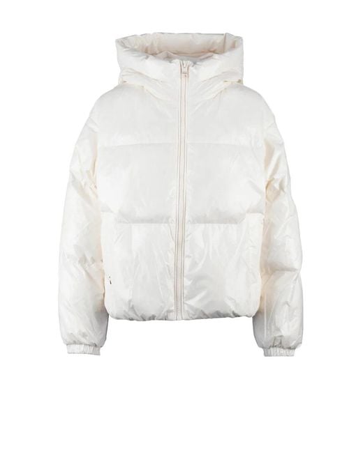 Tommy Hilfiger White Short Down Jacket