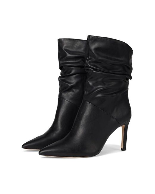 Jessica Simpson Black Elisiti Scrunch Boot Stiletto Heel Bootie Zogg783