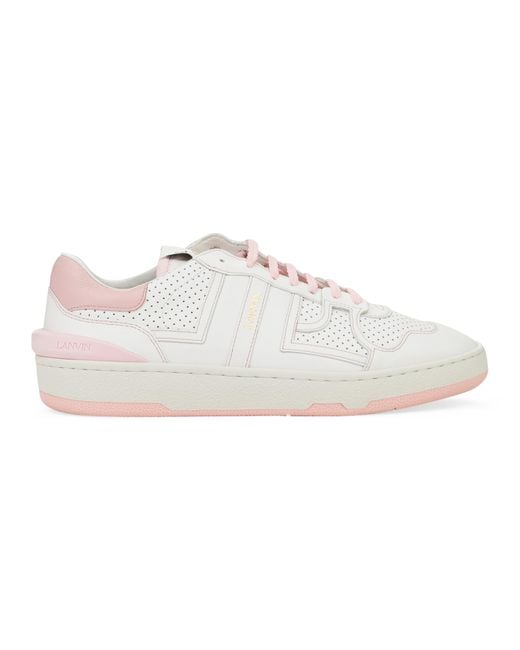 Lanvin White Clay Low Top Sneakers
