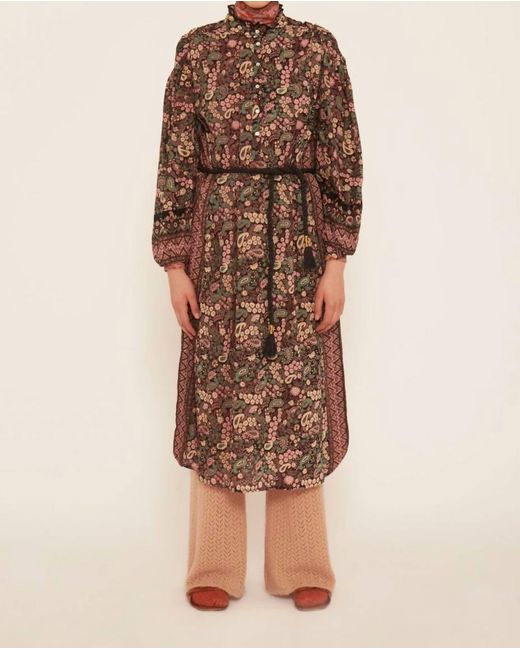 Antik Batik Brown Helena Long Dress