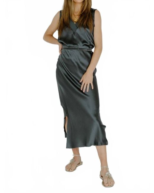 Go> By Go Silk Green Go Take A Ribbing Dress
