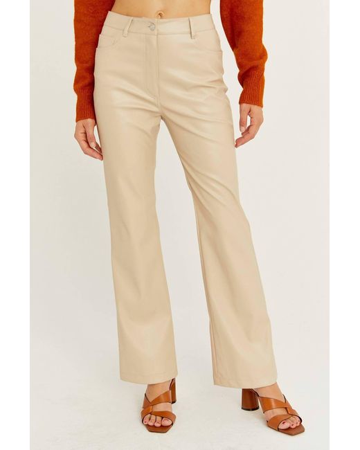 Crescent Natural Leather Pants
