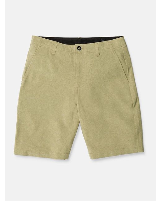 Volcom Green Kerosene Hybrid Shorts - Khaki for men