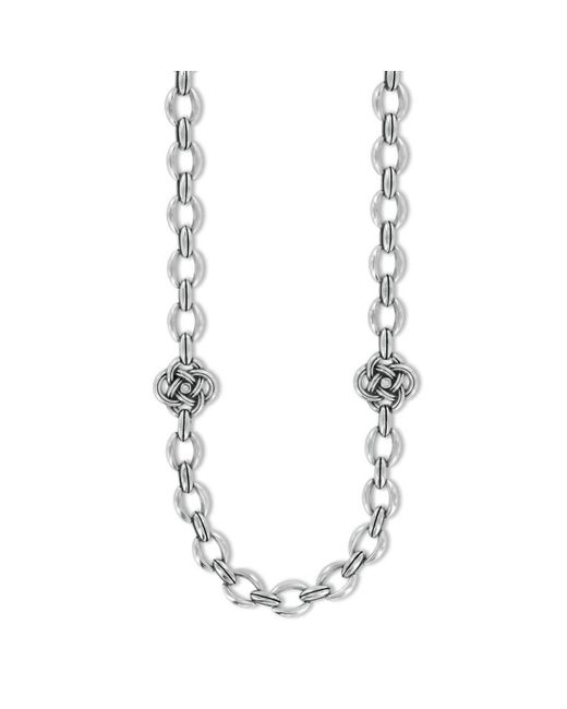 Brighton Metallic Interlock Knot Link Necklace