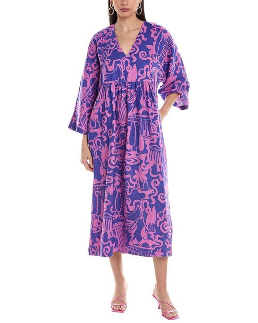 Mara Hoffman Purple Aviva Maxi Dress