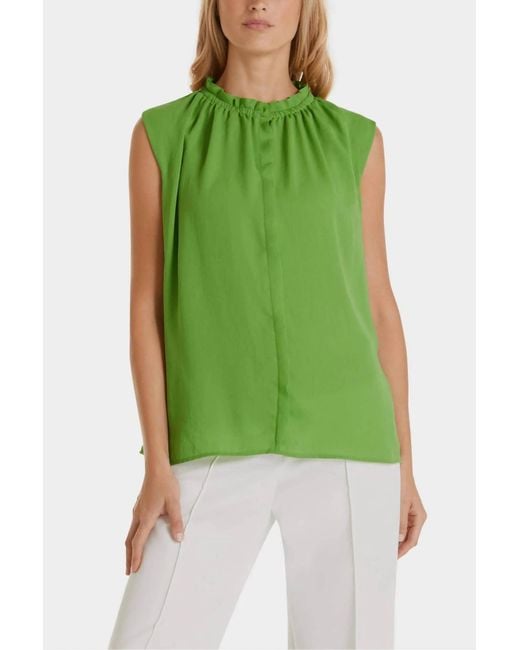 Marc Cain Blouse Top in Green | Lyst