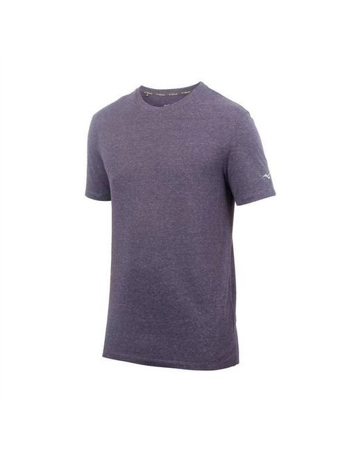 Mizuno Purple Moisture-Wicking Infinity Running Tee for men