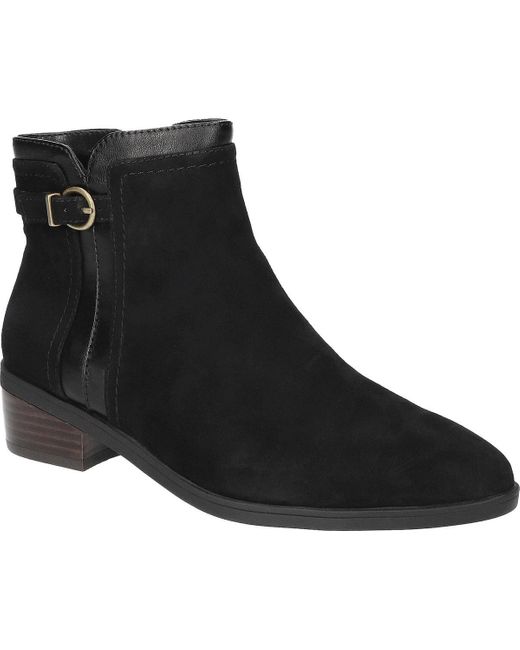 Bella Vita Natural Beatrice Block Heel Faux Suede Ankle Boots