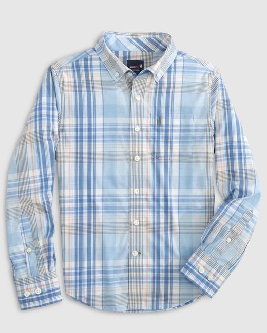 Johnnie-o Blue Kiffin Prep-formance Button Up Shirt for men