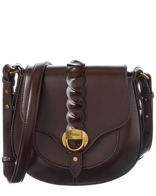 Isabel Marant Brown Altay Small Leather Shoulder Bag