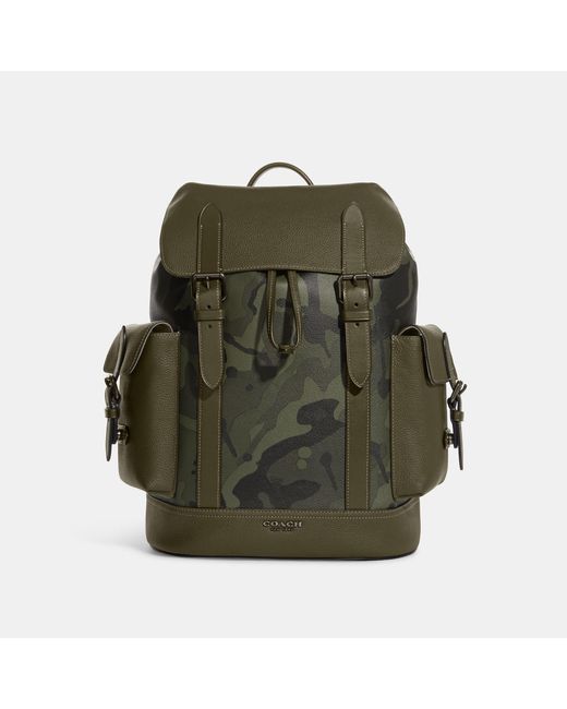 Coach Outlet Multicolor Hudson Backpack With Camo Print