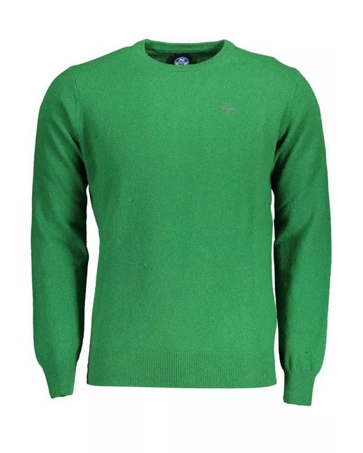 North Sails Green Chic Wool-blend Sweater For Men for men