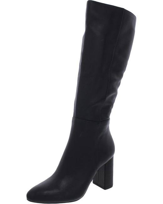 Steve Madden Black Ninny Suede Pointed Toe Knee-high Boots
