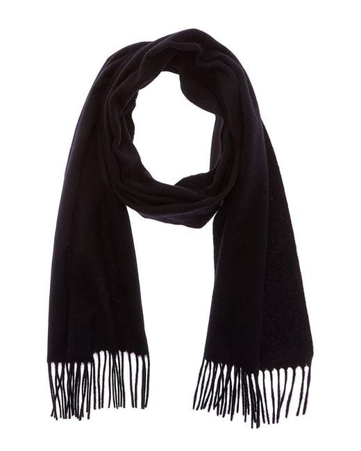 Phenix Black Woven Cashmere Solid Scarf