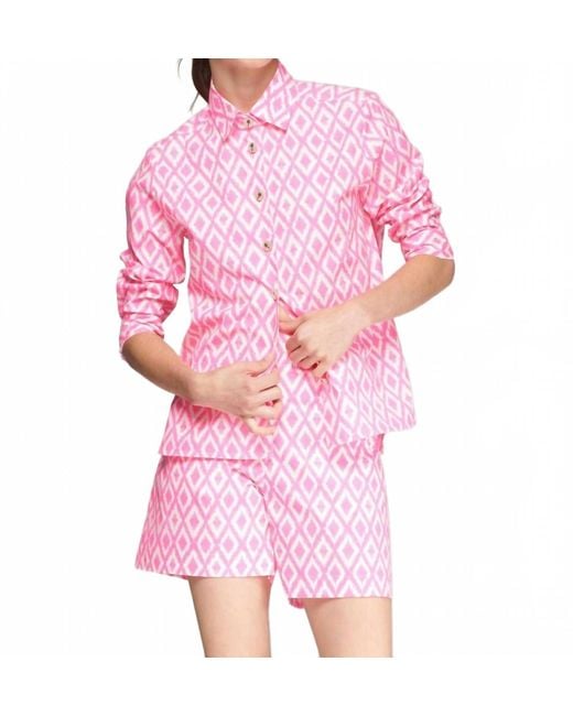 Vilagallo Pink Sandra Bermuda Short